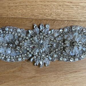 Beaded Crystal Wedding Belt/Sash